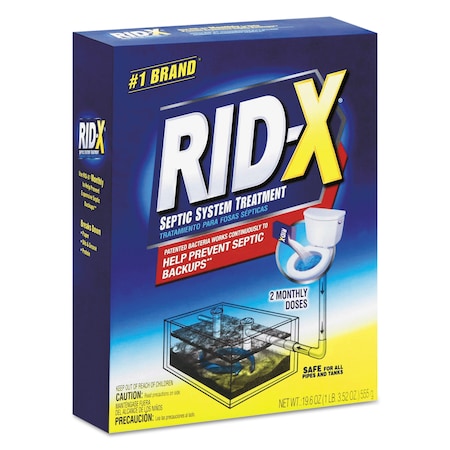 Rid-X Septic System Treatment Concentrated Powder, 19.6 oz, PK6 19200-80307